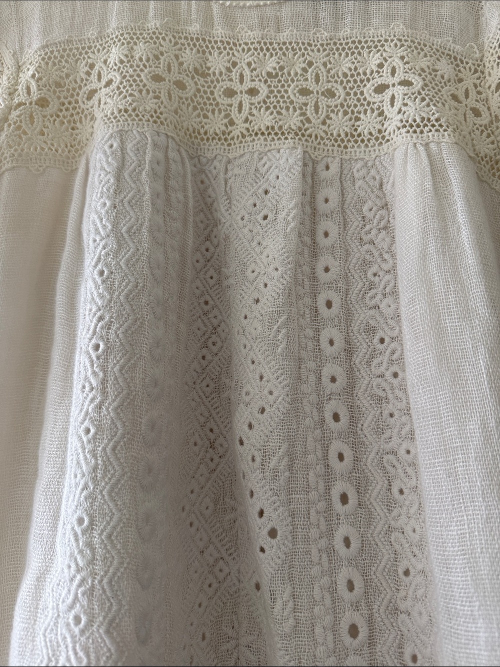 Sea New York White Lace-Trim Midi Dress - Picture 2 of 7